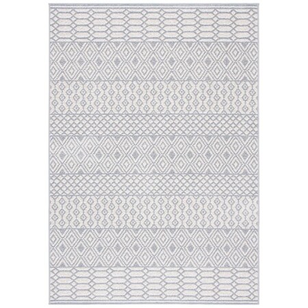 Safavieh 5 ft.-5 in. x 7 ft.-7 in. Belmont Bohemian Rectangle Rug, Ivory & Grey BMT132A-5